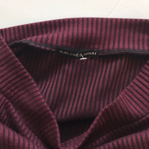 Harlowe & Graham Burgundy Pencil Skirt - Picture 3 of 4